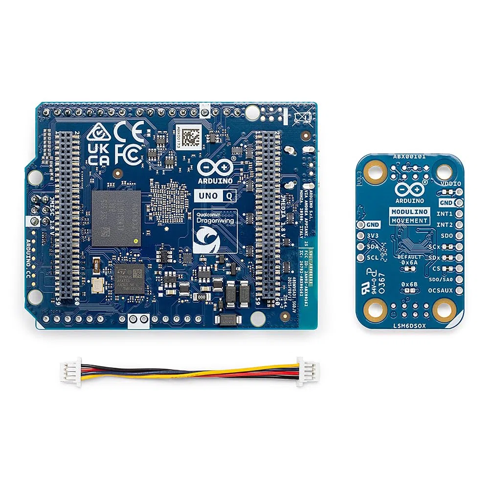 Arduino® UNO™ Q 4GB Modulino® Movement Bundle: IMU-Bewegungs- & Orientierungserfassung