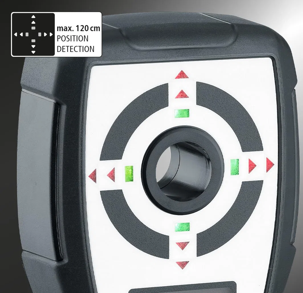 Laserliner Bohrführungsgerät, CenterScanner Compact, Sender & Empfänger | Präzise Bohrhilfe zur Bestimmung von Ein- & Austrittspunkten bei Wand- und Deckenbohrungen, Tiefenmessung bis 150 cm