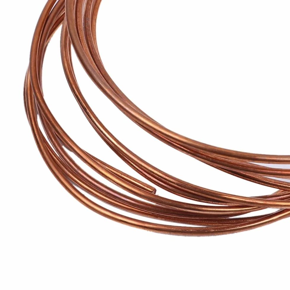 Kupferdraht, Blanker T2 Kupferdraht, ø 0,9mm-4mm, Reiner Basteldraht, Schmuckdraht, Coil Wickeldraht mit Gute Wärmeleitfähigkeit und Korrosionsbeständigkeit