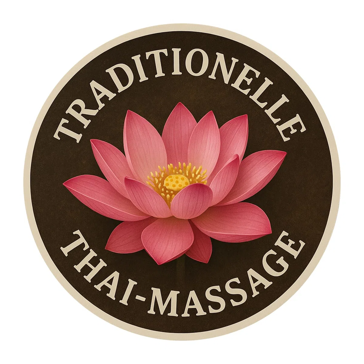 Digitaldruckaufkleber Klebefolie "Thai Massage" nach Wunsch | Größe frei wählbar | Folienaufkleber für ihr Schaufenster, Tür, etc. | DAF-126 (50 x 50 cm)