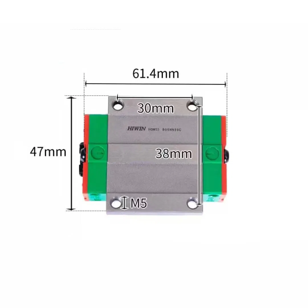Flish HGW15 HIWIN Linearblock für HGW15CC Linear Motion Slider Schiene