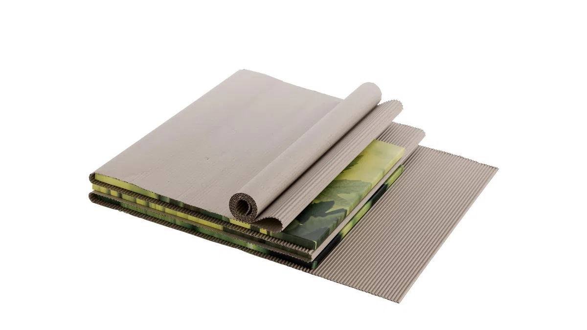 2x Rollenwellpappe Wellpapprolle 20cm 70lfm Braun C-Welle Wellpappe Verpackungsmaterial für sicheren Versand & Lagerung