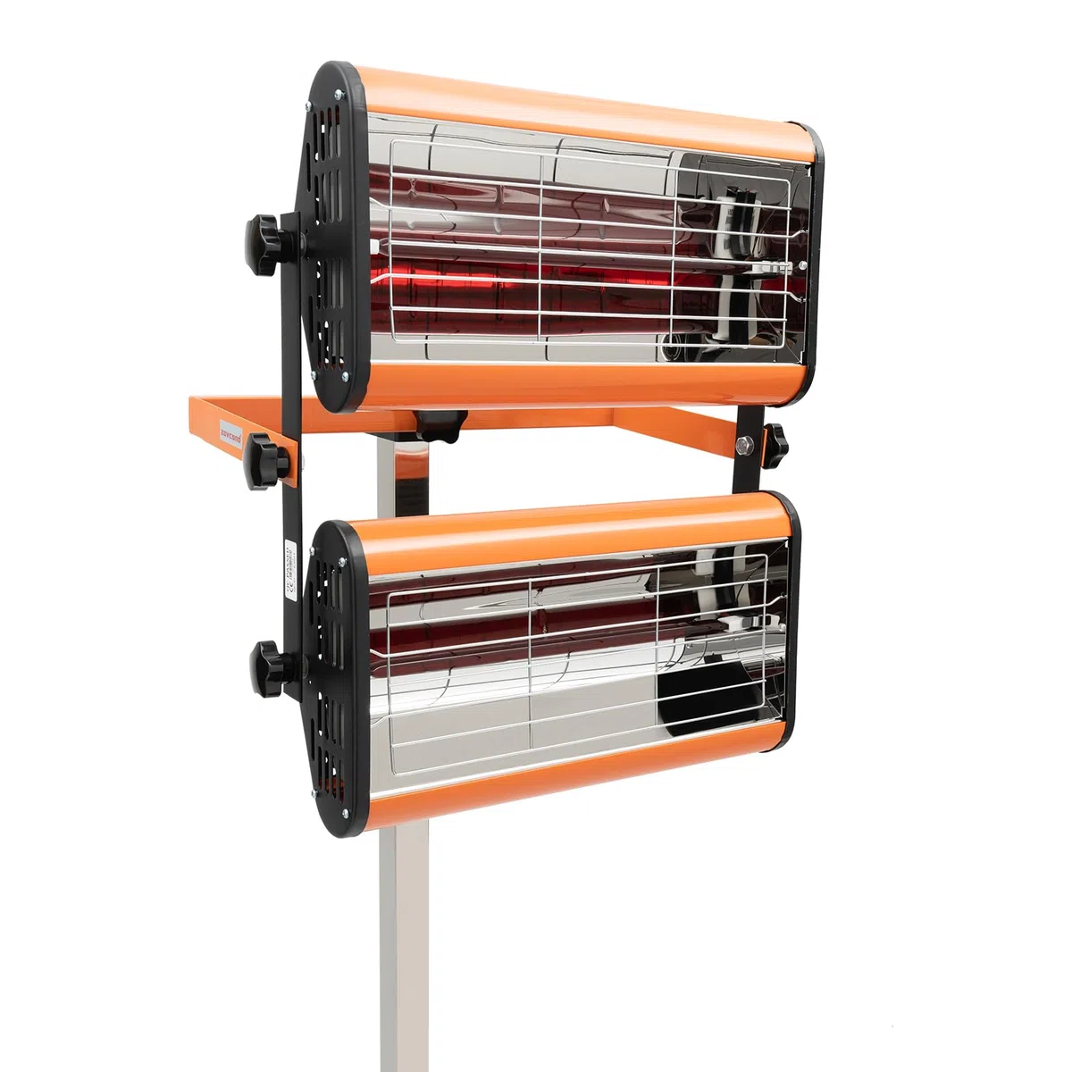 2000W Lacktrockner Infrarot Trockner Strahler Aushärtungslampe, Farbtrocknungs Lampe 2 Auto Karosserie Reparatur Trocknungsfläche 800 x 600 mm, Timer 0–60 min