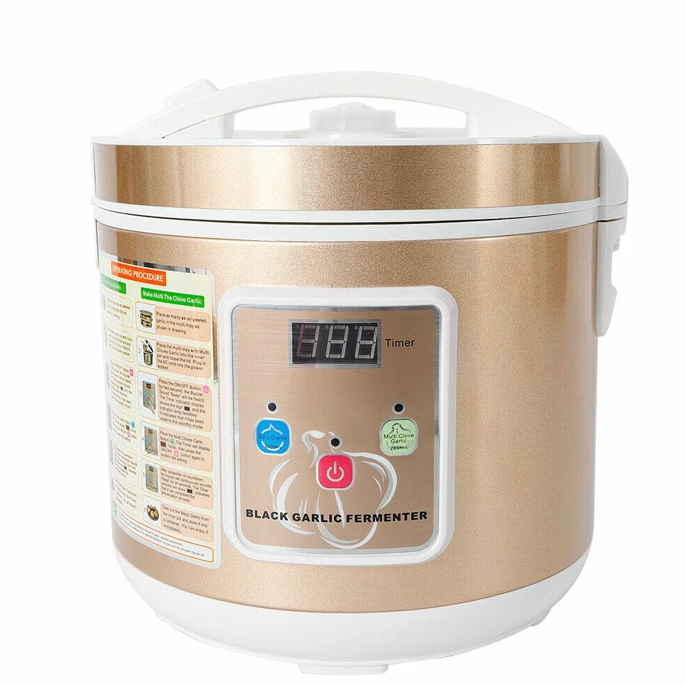 5 l Automatisch schwarz Knoblauch Fermenter Smart Fresh Garlic Cooker Vollautomatisch Intelligente Steuerung Knoblauch Maker mehrere Nägel Nelken Knoblauch DIY Cooker Behälter Gärung
