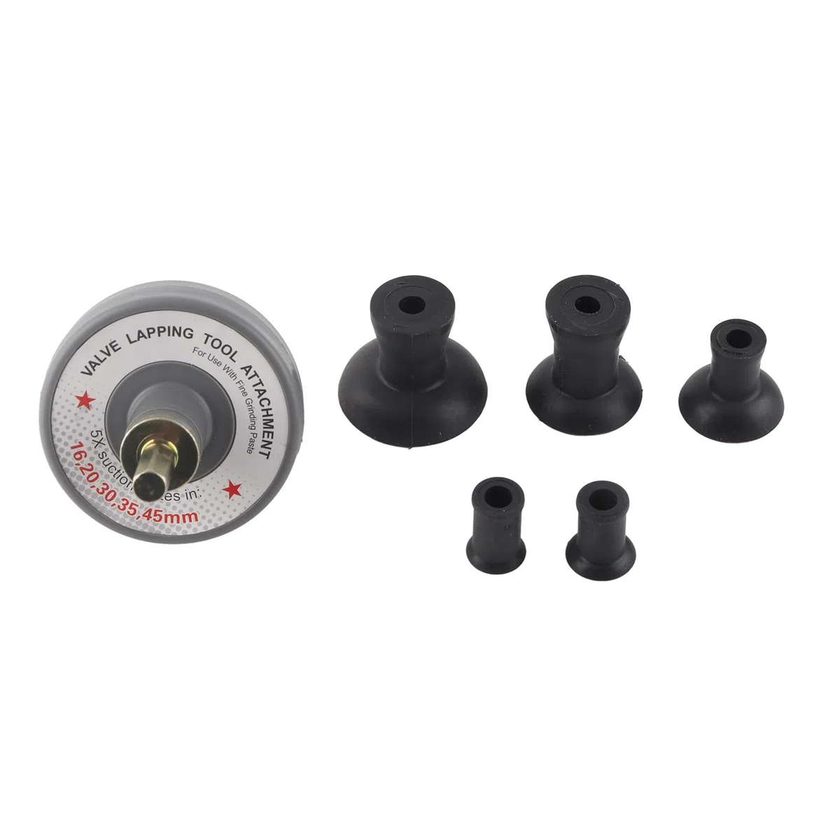 Ventil-L?ppwerkzeug-Aufsatz, 5 Saugplatten, 1000 U/min, 1250 U/min, Universelles Schleifen, Kleiner Motor, Geeignet Automobil, Motorrad, ATV, Metall, Gummi,Autoreparaturwerkzeuge