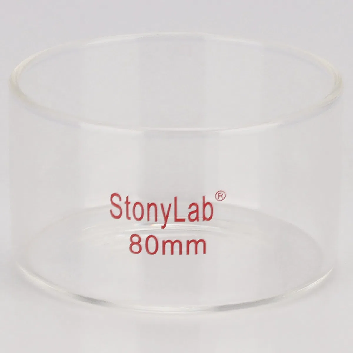 stonylab Kristallisierschale, Dickwandige Kristallisierschalen aus Hochwertigem Borosilikatglas für Kristallisation und Verdampfung im Labor, Flacher Boden, Ohne Ausguss, 100 ml