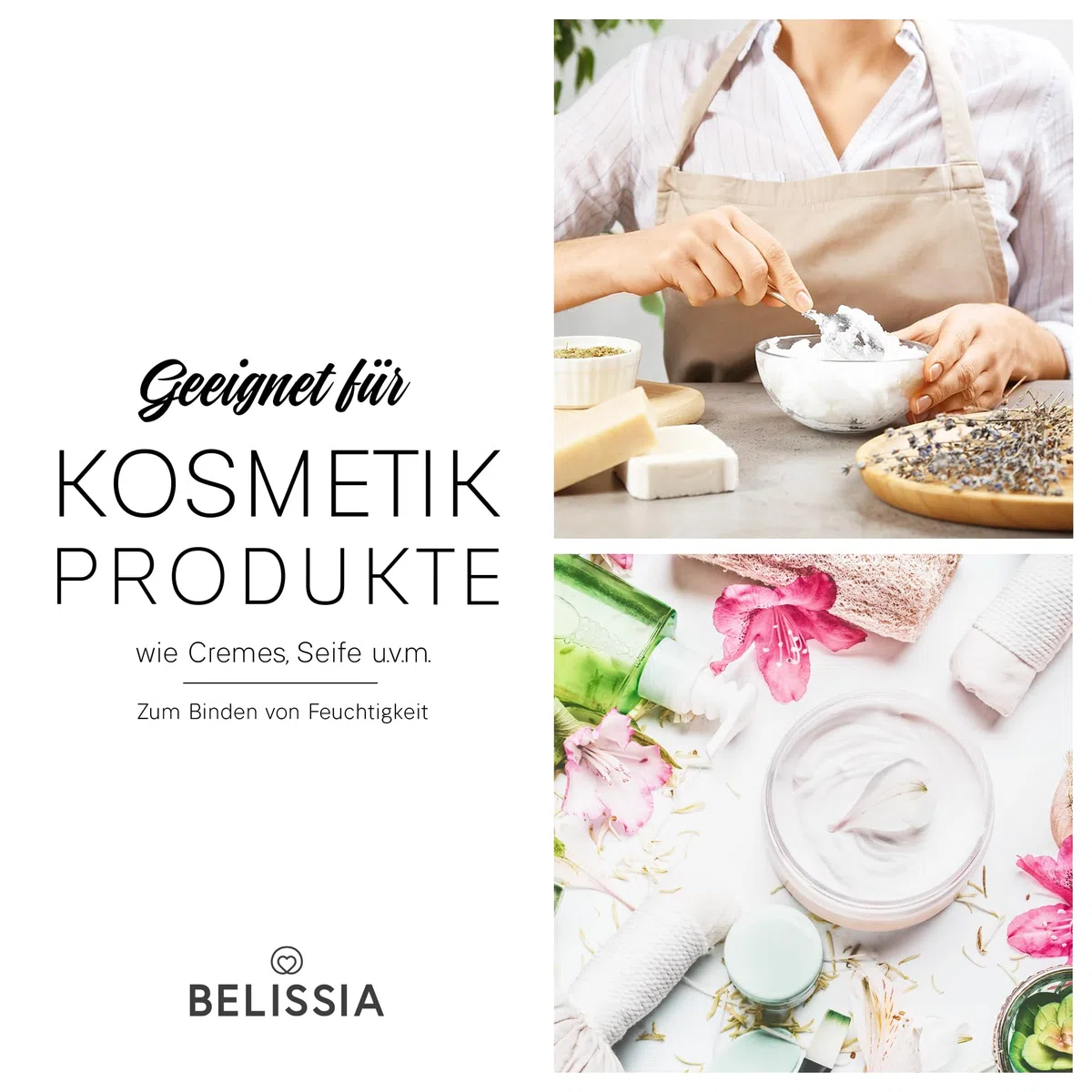 Belissia Glycerin (VG 99,8%) 1000ml E422 + & Propylenglykol (PG 99,5%) 1000ml E1520 | Laborqualität, Kosmetik, Pharma, Lebensmittel, Vegan