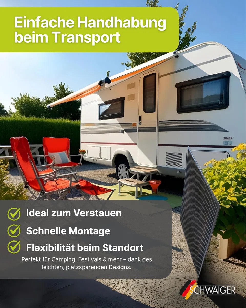 Slim-Line Modul 4er Set mit Wechselrichter Balkonkraftwerk Komplettset PV-Anlage Solaranlage