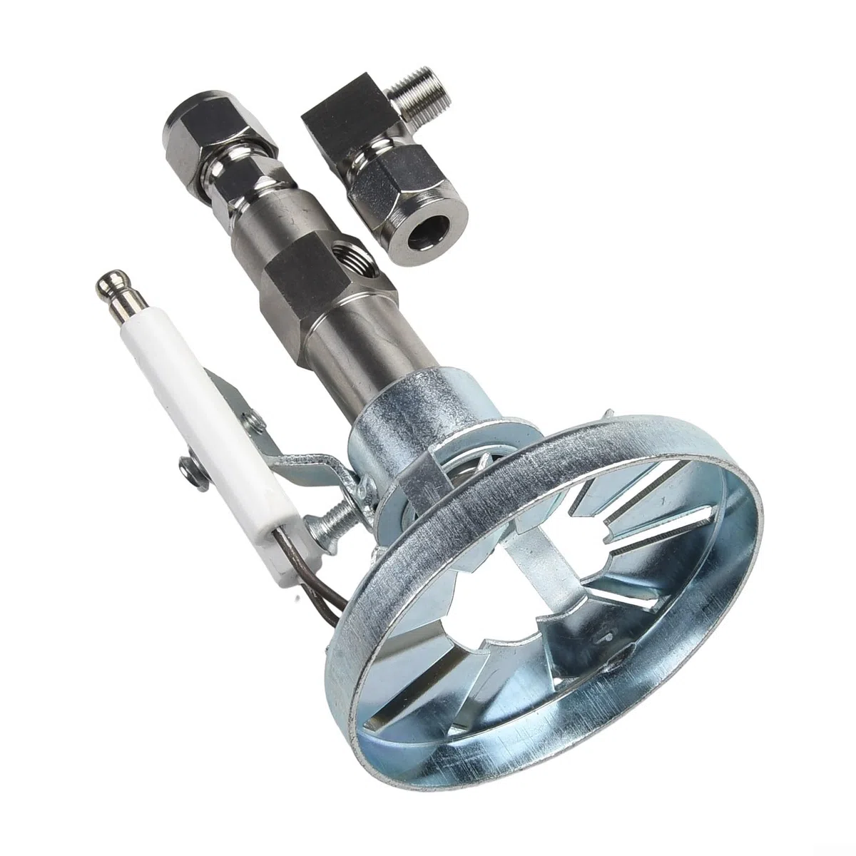 Industrielle Heizdüse für Altölbrenner, Kesselverbrennung und Schwerölzerstäubung, luftunterstützte Kraftstoffdüse mit 0,8/1,0/1,5/2,0 mm Metall (1,5 mm)