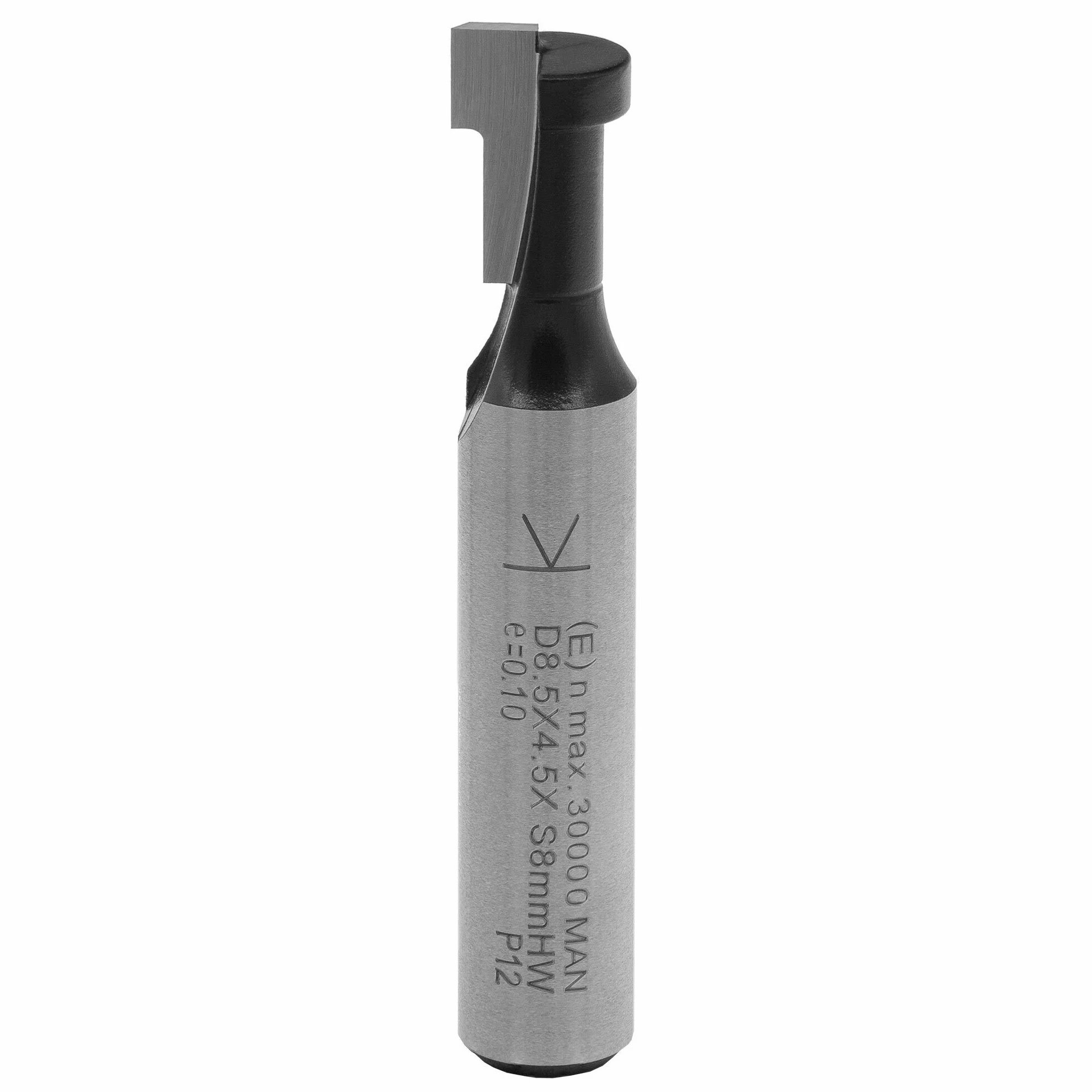 ENT 17735 T-Nutfräser M5 HW, Schaft (S) 8 mm, Durchmesser (D1) 8,5 mm, D2 5,6 mm, NL1 7,0 mm, NL2 4,5 mm, Z1