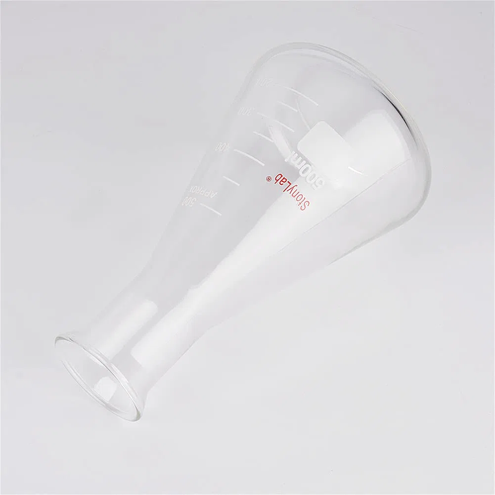 stonylab Weithals Erlenmeyerkolben aus Glas, 500 ml Erlenmeyerkolben aus Borosilikatglas mit Robustem Rand, 1 Packung