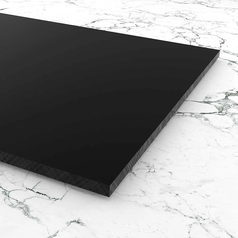 6mm HPL Platte 50x25 cm schwarz