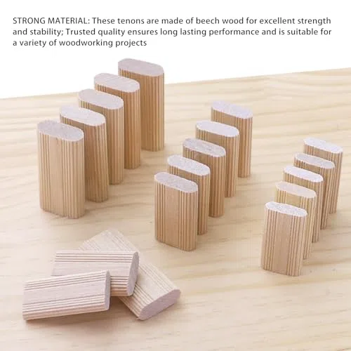 ViaGasaFamido 100 Pack 5x19x30mm Beechwood Lose TaNo Domino Lose Tenon Tischlerei für Möbelschrank