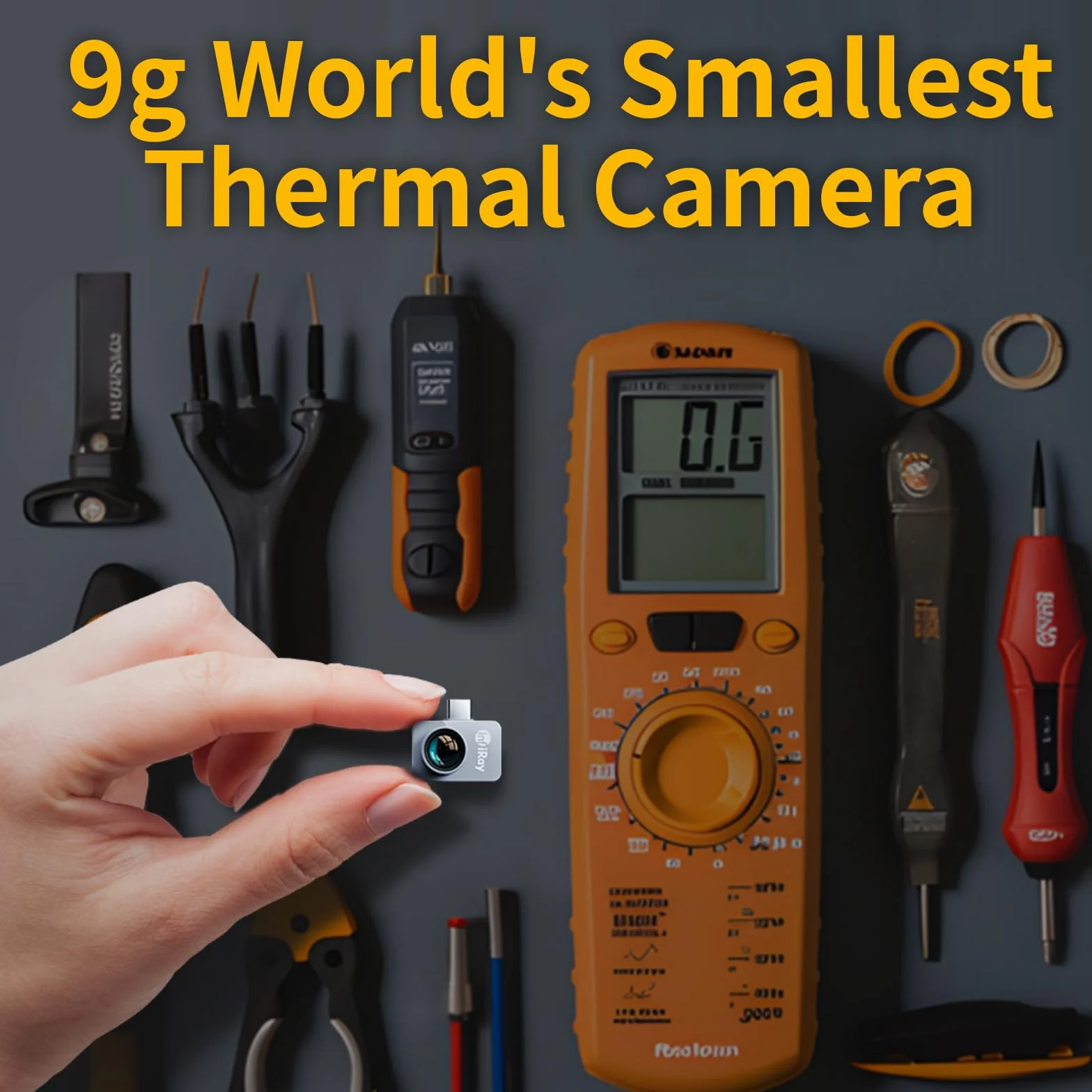 Wärmebildkamera – Android Type-C, InfiRay P2 Pro und magnetisches Makroobjektiv, 9g Ganzmetallgehäuse, 25Hz, Ingenieur Pro-Klasse Infrarot Wärmebildkamera für Industrie, Haus, Leiterplattenerkennung
