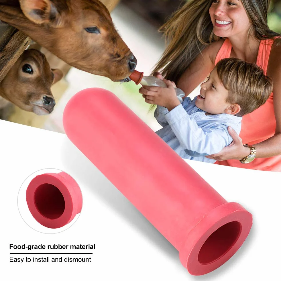 Milch-Trinknippel für Kälber und Nutztiere, 5 Stück, 10 cm, Gummi