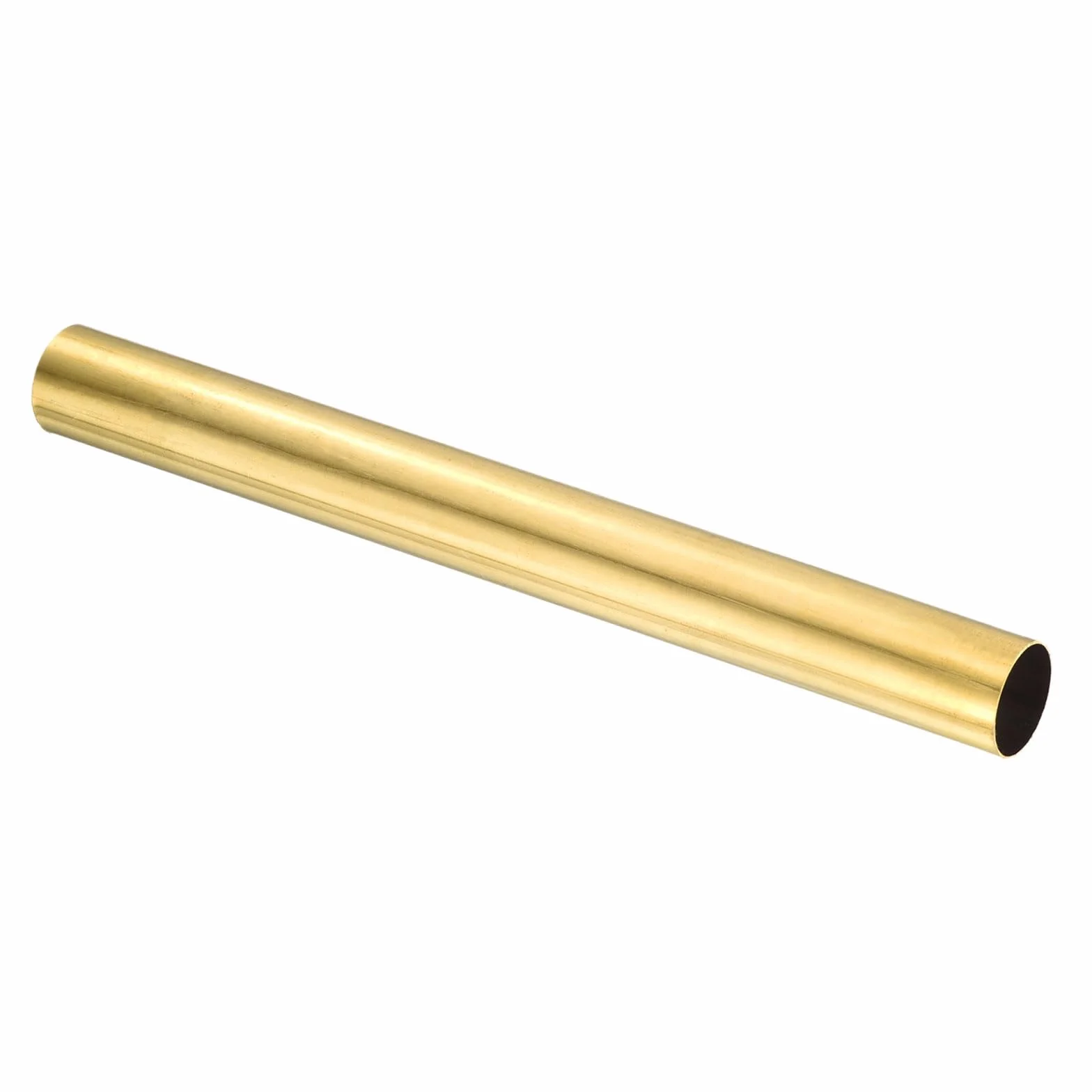 sourcing map H62 Messing-Rundrohr, 20 mm Außendurchmesser, 0,5 mm Wandstärke, 200 mm Länge, nahtlos, präzise, gerades Rohr für Heimwerker-Projekte, Handwerk, Gartenarbeit, Industrie