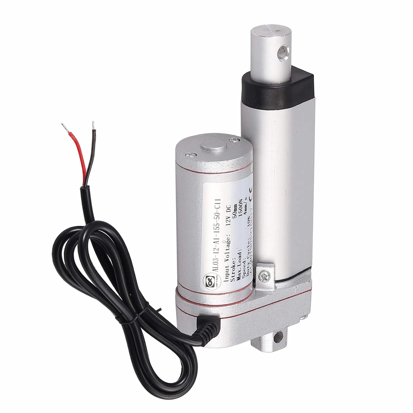 AUTOUTLET Linearmotor Verstellantrieb Toröffner Linear Actuator Heavy Duty 330lbs Linearantrieb 12v DC 1500N 50mm Elektromotor Linearmotor Elektro Zylinder Schubstangenmotor für Auto Möbel usw