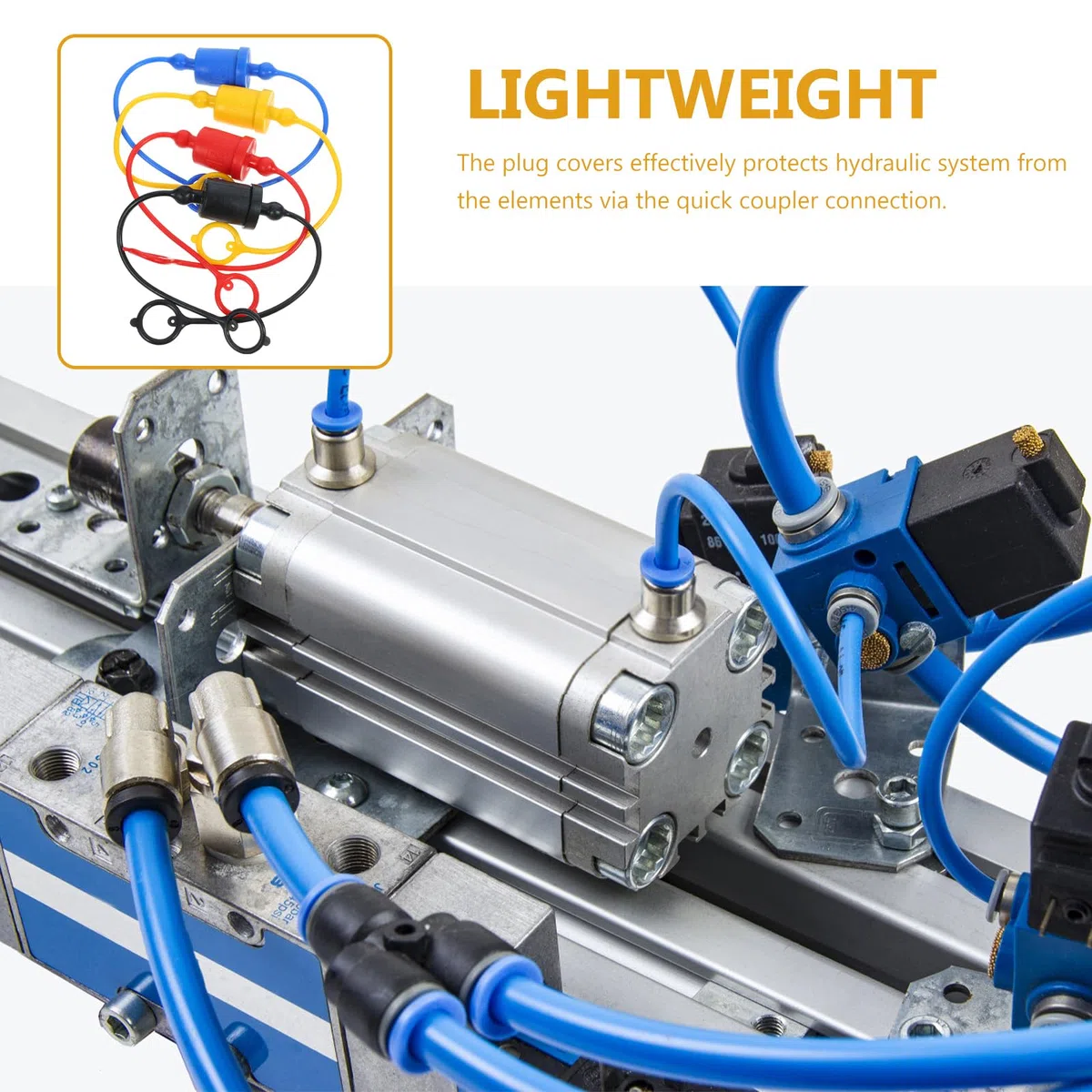 CLISPEED 8 Stück Hydraulische Gelenkkappen Kupplungs Staubabdeckungen Hydraulische Teile Kupplung Staubstecker Kupplungskappe Kappen