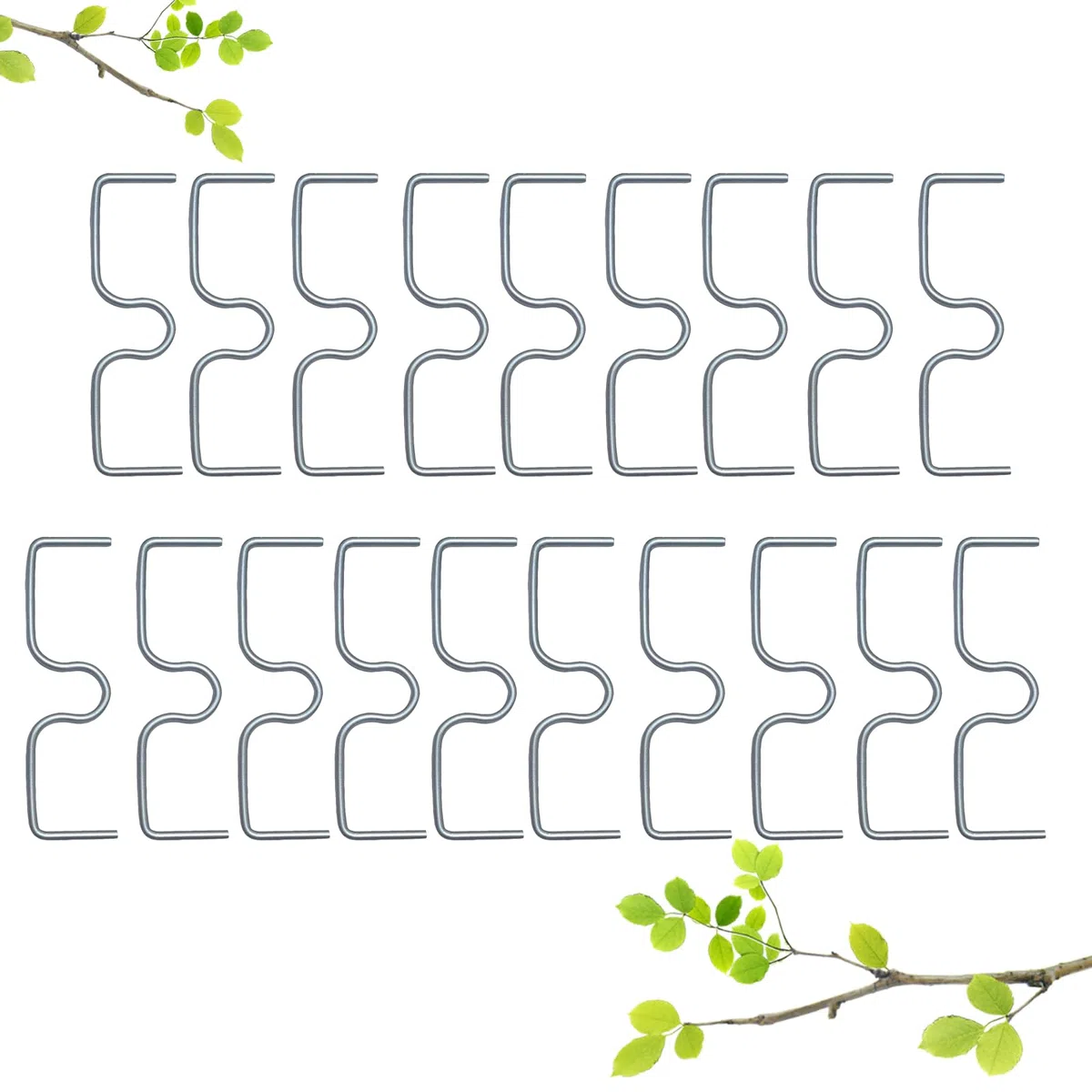 19 Stück 13cm Astzieher Metall, Astfixierer für Gartenbäume, Pflanzenstützen Astspreizer für Obstbäume, M Förmiger Astspreizer, Tragbare Landwirtschaftliche Werkzeuge, zum Spreizen von Obstbaumzweigen