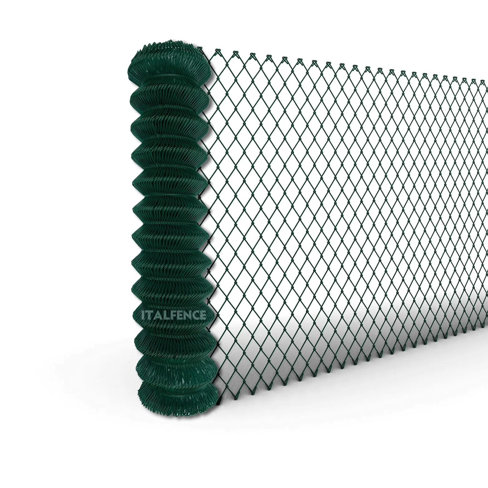 Maschendraht-Geflecht Ø2,40mm, grün kunststoffbeschichtet, 25m [175cm]