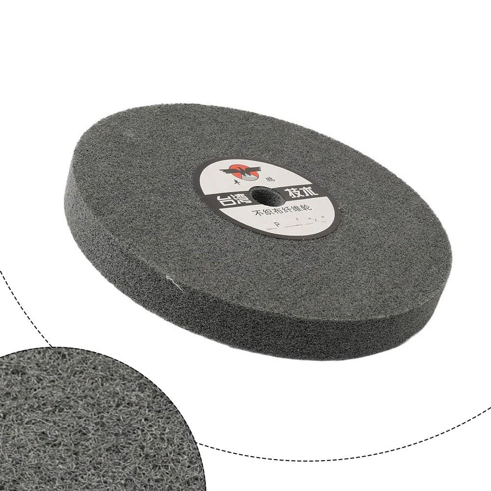 YFUK 1 stück 200x25x16mm Faser Polieren Nylon Rad Polieren Schleifen Pad Entgraten Schleif Scheibe 7P Grau