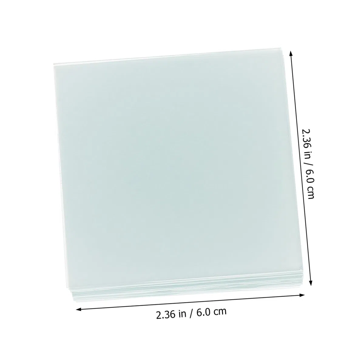 MAGICLULU Milchglasplatten Bruchsicher und Verschleißfest 15 Stück aus Synthetischem Material mit 60x60mm Größe für Experimente im Klassenzimmer und Schullabor