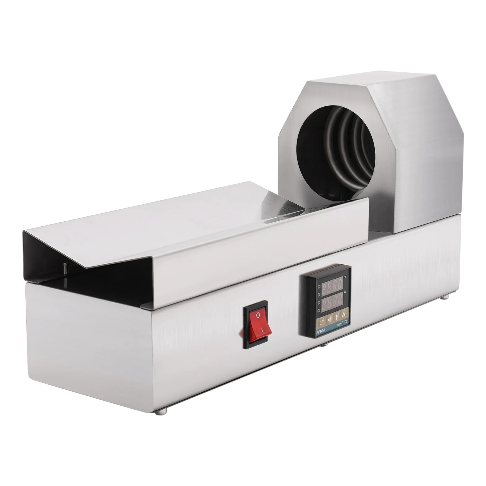 1000W PVC-Kapsel-Schrumpfer Thermostatische Digitalanzeige Weinflasche Kappe Wrap Schrumpfmaschine 400℃ für PVC-Kapseln mit einem maximalen Durchmesser von 70mm/2,75"