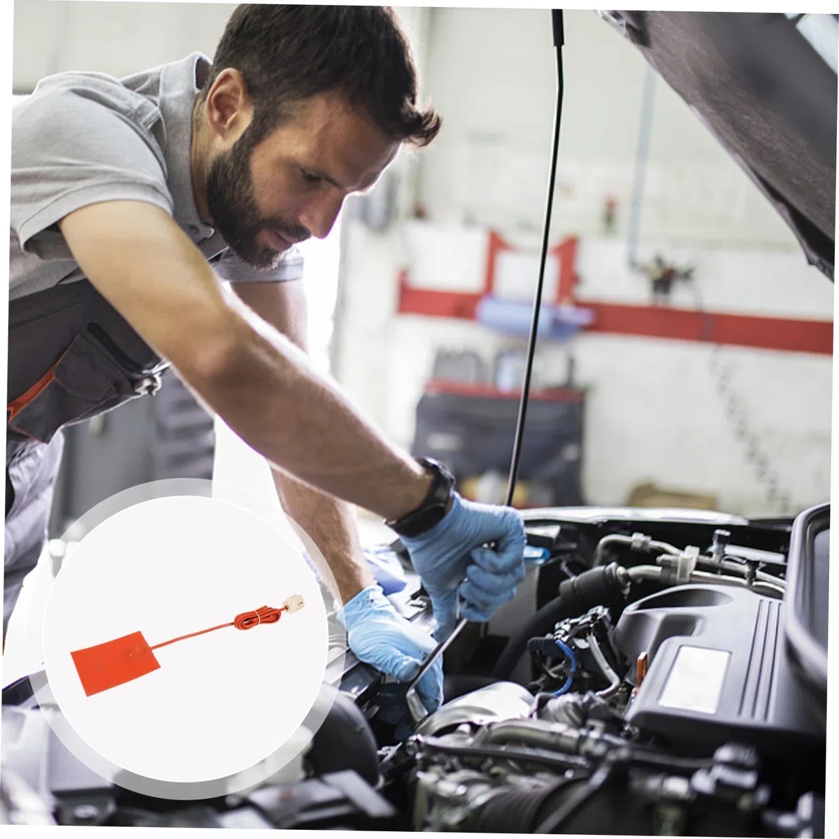 SOLUSTRE Motorblock Heizkissen 150w Ölwannenheizung Mit Druckkleber Für Metalloberflächen Kfz Motorvorwärmer Für Wintereinsatz