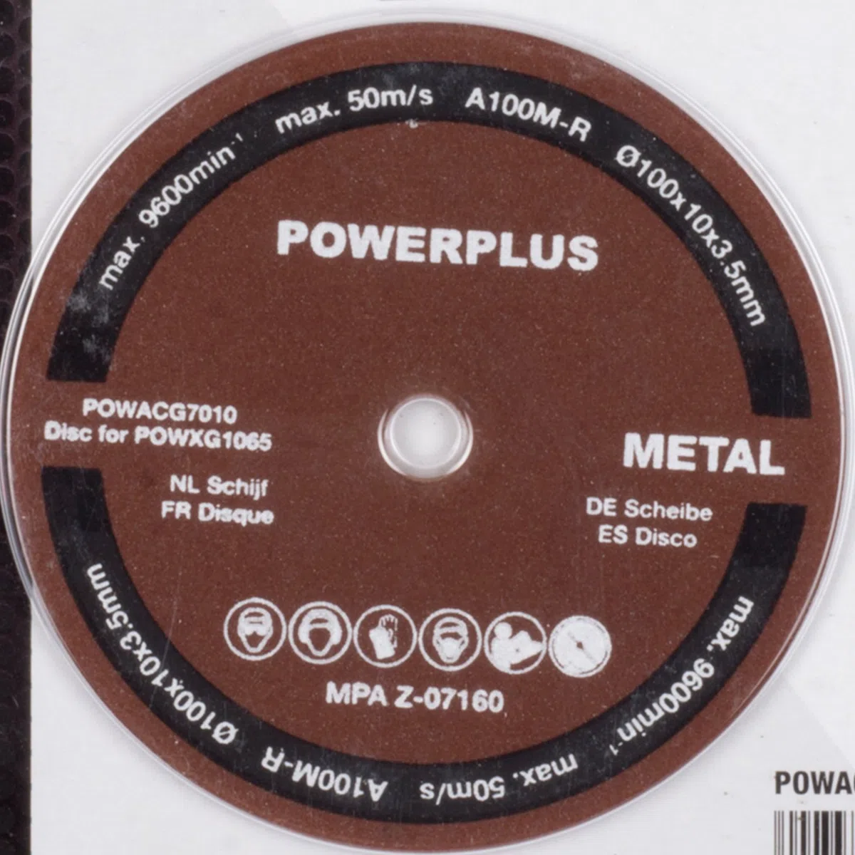 POWERPLUS POWACG7010 - Disco para afilador de cadenas