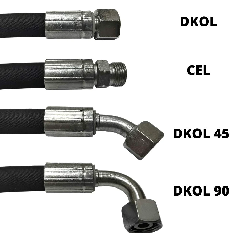 Hydraulikschlauch 15l 1400mm 2SN DN12 | M22x1.5 | CEL - CEL | 275bar | Konfigurieren Sie Ihren Hydraulikschlauch