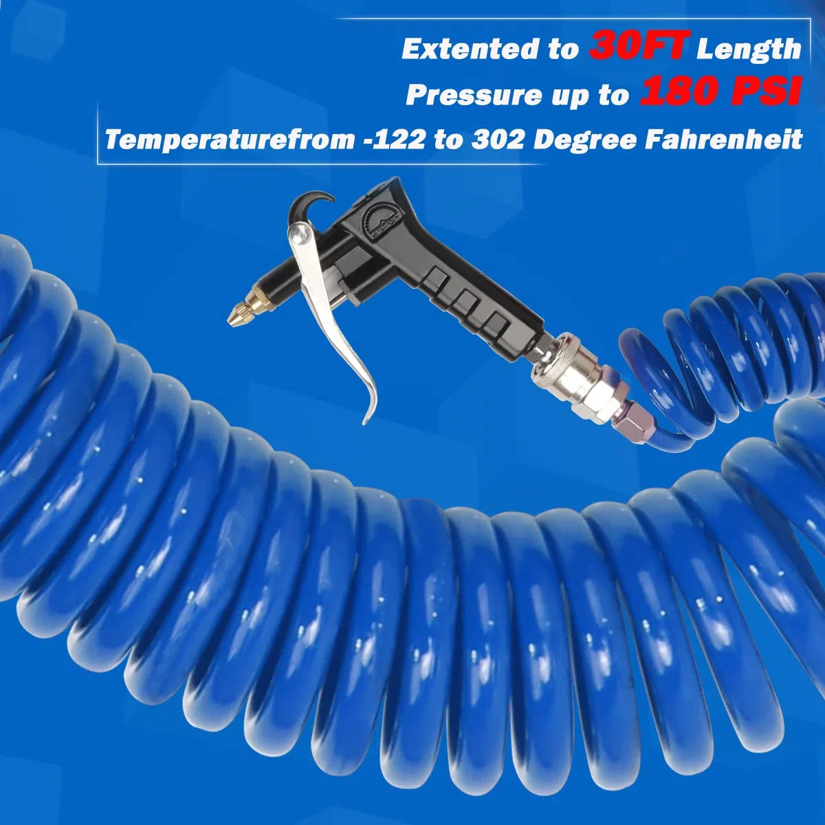 Air Set Blaspistole Kit, Blue, blau