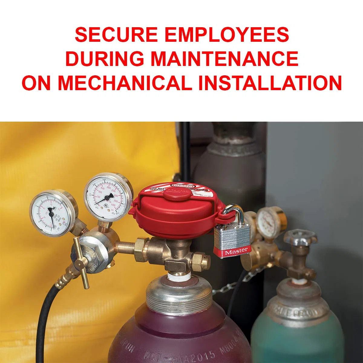 Master Lock S3910 Lockout Tagout Druckgasventil Lockout