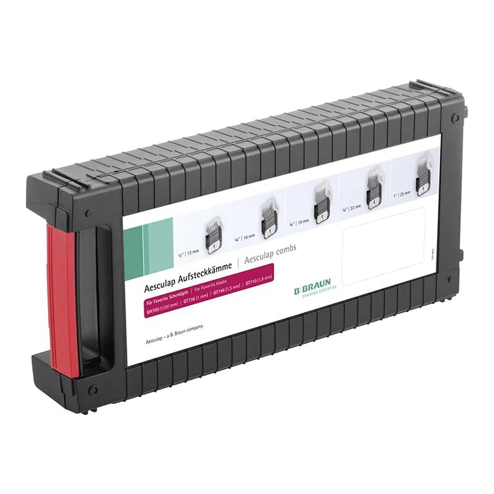 Kerbl GT170 Aufsteckkammset für GH700/GT736/GT748/GT710 Favorita Rasieren Kopf, 5 Stück