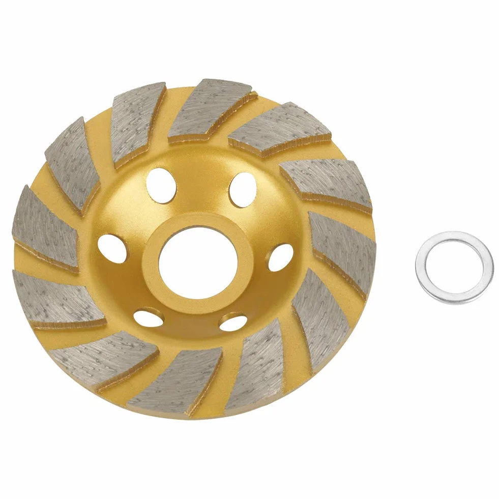 100 Schleifscheibe, 6 Löcher 100 mm * 4,5 mm Diamant-Segmentscheibe zum Schleifen von Beton, Marmor