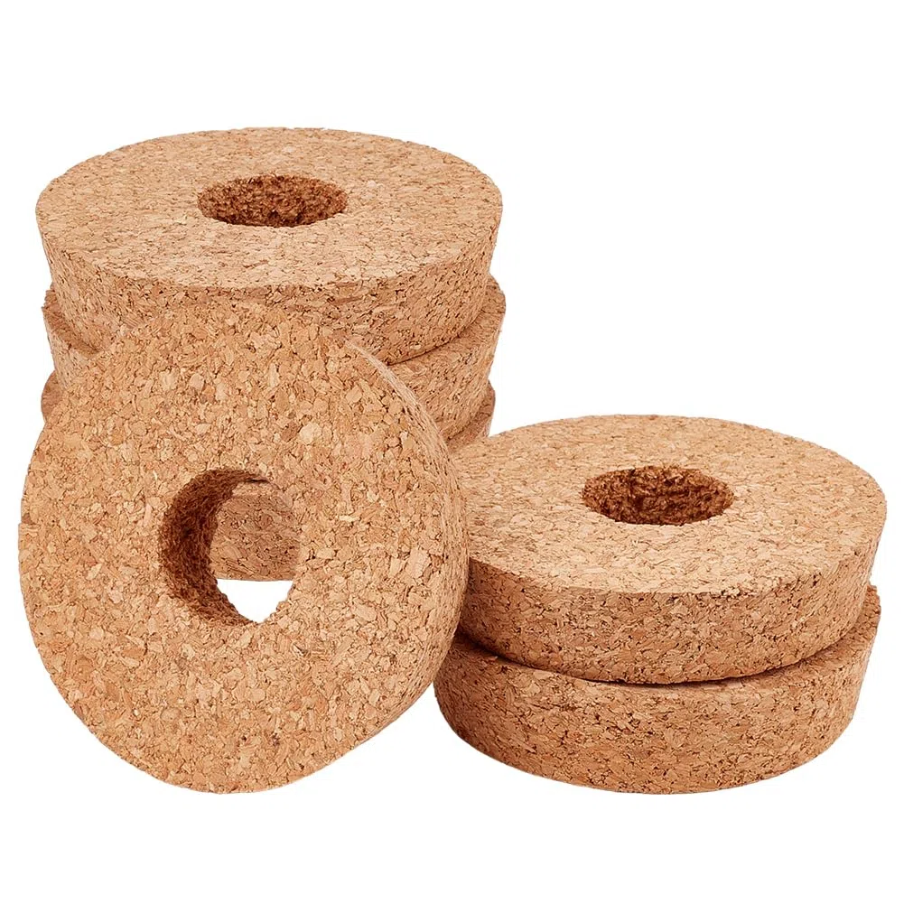 OLYCRAFT 6 Stück Korkdeckel Für Glaspflanzgefäße 84~90mm Pflanzenkorken Mit Loch In Der Mitte Korkstopfen Für Hydrokulturpflanzen Deckel Für Hydrokulturvasen Korkersatz Für Hydrokulturvasen