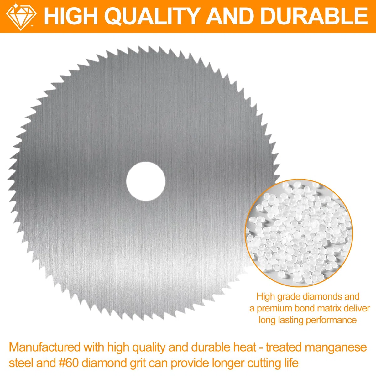 23 Stück Trennscheiben & Fächerscheiben Set 75mm, Winkelschleifer Zubehör mit HSS Kreissägeblättern, Hartmetall-Trennscheibe, Ø 10 mm Bohrung, Schleifen Schneiden Polieren Metall Holz Kunststoff