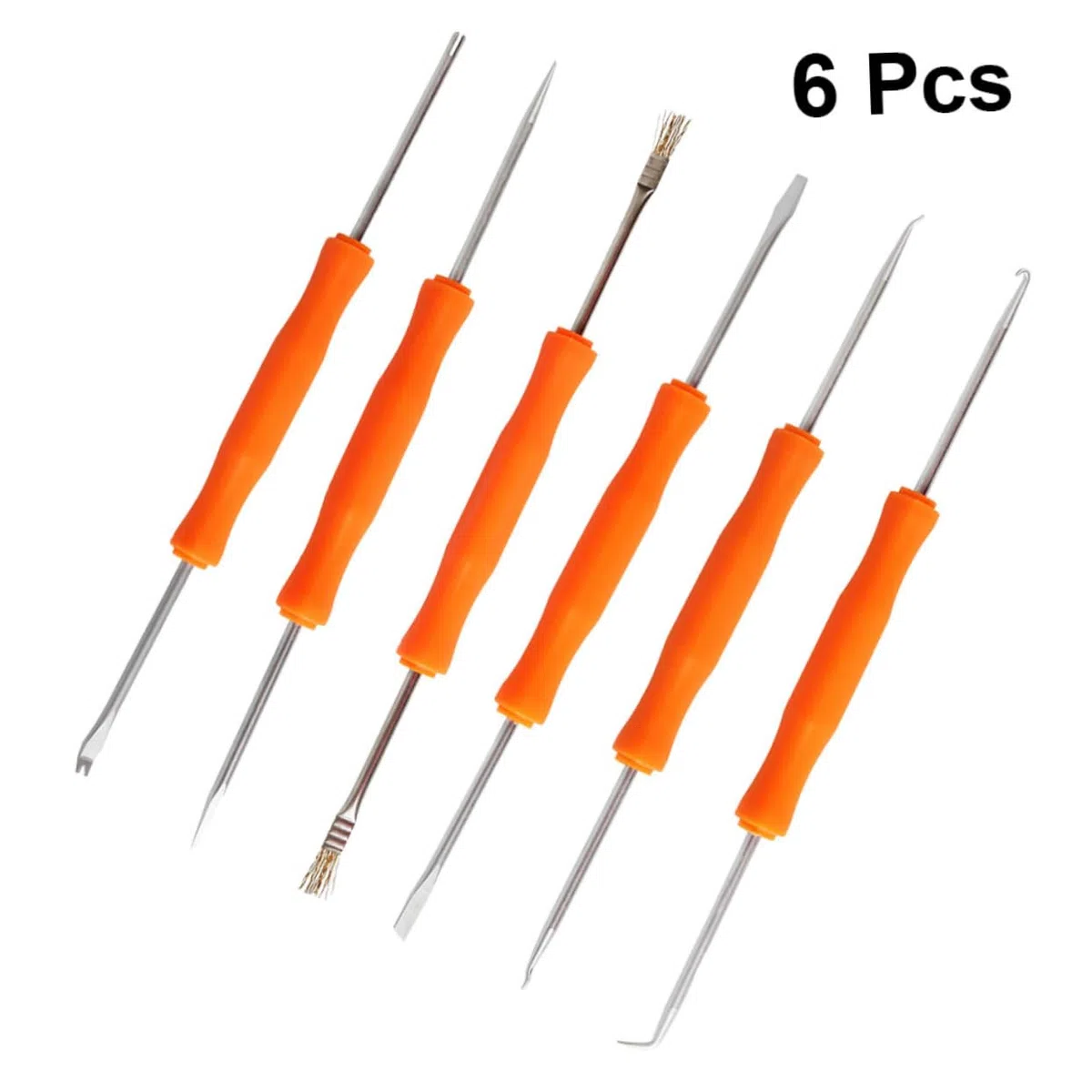 Angoily 6-in-1 Löthilfswerkzeugset für Leiterplatten mit Entlöthilfe Pcb Reinigungsset aus Metall Zubehör für Löten und Reparatur von Elektronik