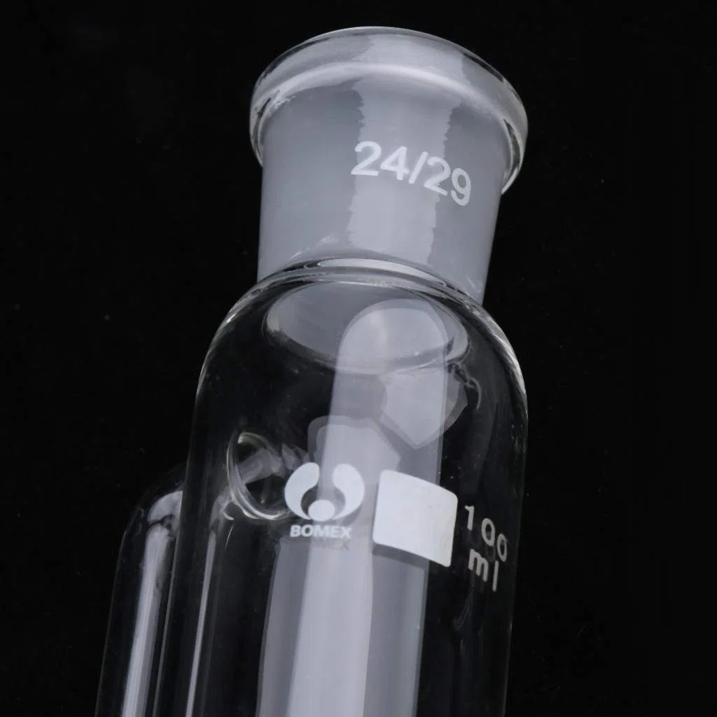 Tropftrichter aus Glas mit Druckausgleichsrohr und Absperrhahn, transparent, 100 ml