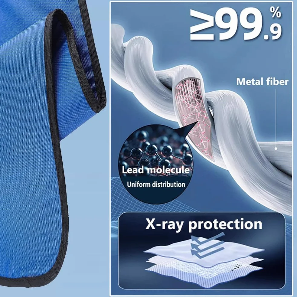 Bleischürze Röntgenschutz-Schilddrüsenschild, Röntgenschutz-Blei-Schilddrüsenhalsband, 0,35 mmpb / 0,5 mmpb LeadEquivalency Protection Wear (Color : 0.5 mmpb)