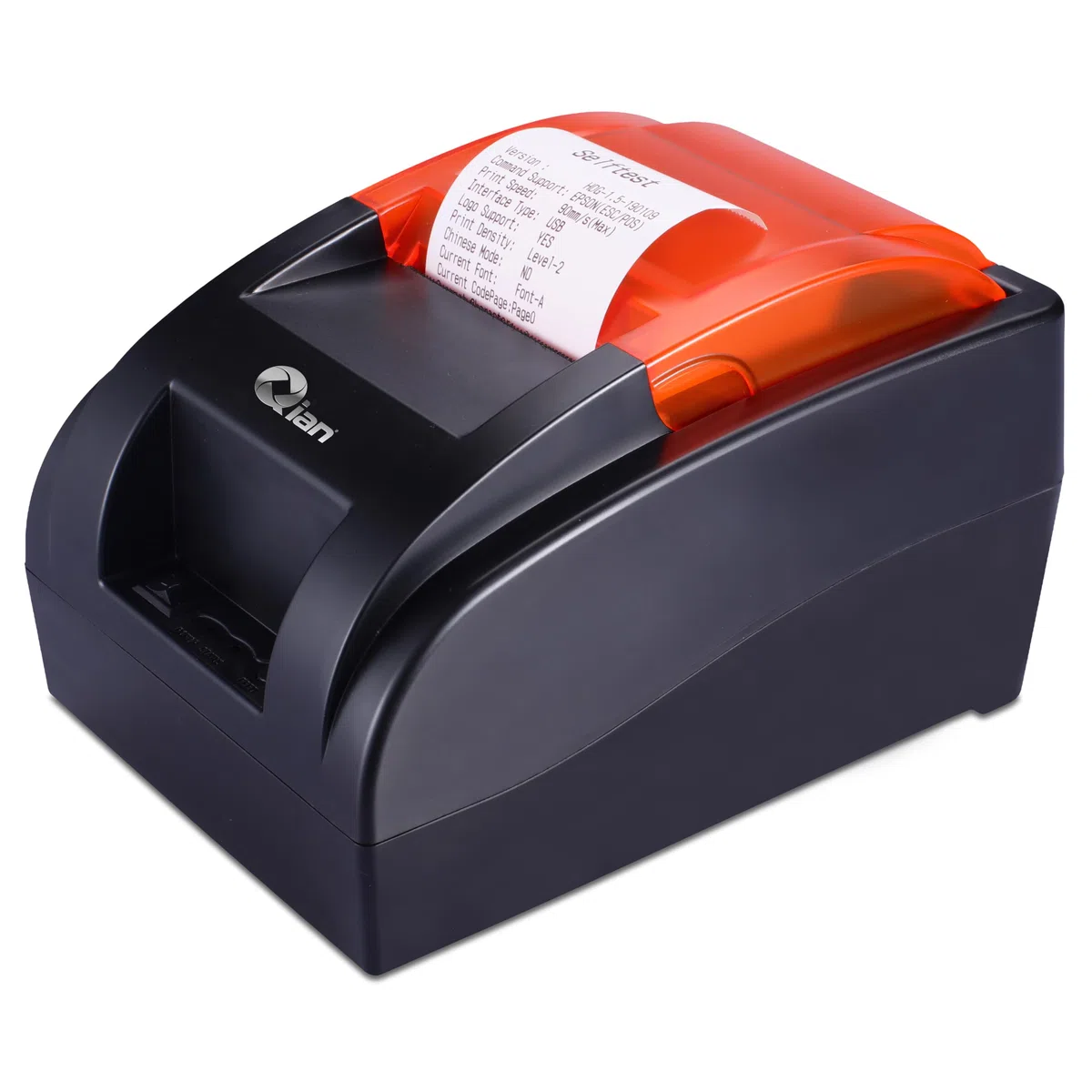 Qian ANJET58 Mini-Thermodrucker POS, 58 mm, für Verkaufspunkte, USB-Anschluss, kompatibel mit Windows und Linux