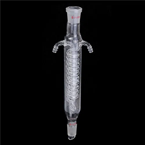 EsportsMJJ 200mm 24/29 Glass Coil Reflux Coiled Condenser Lab Laboratory Glassware