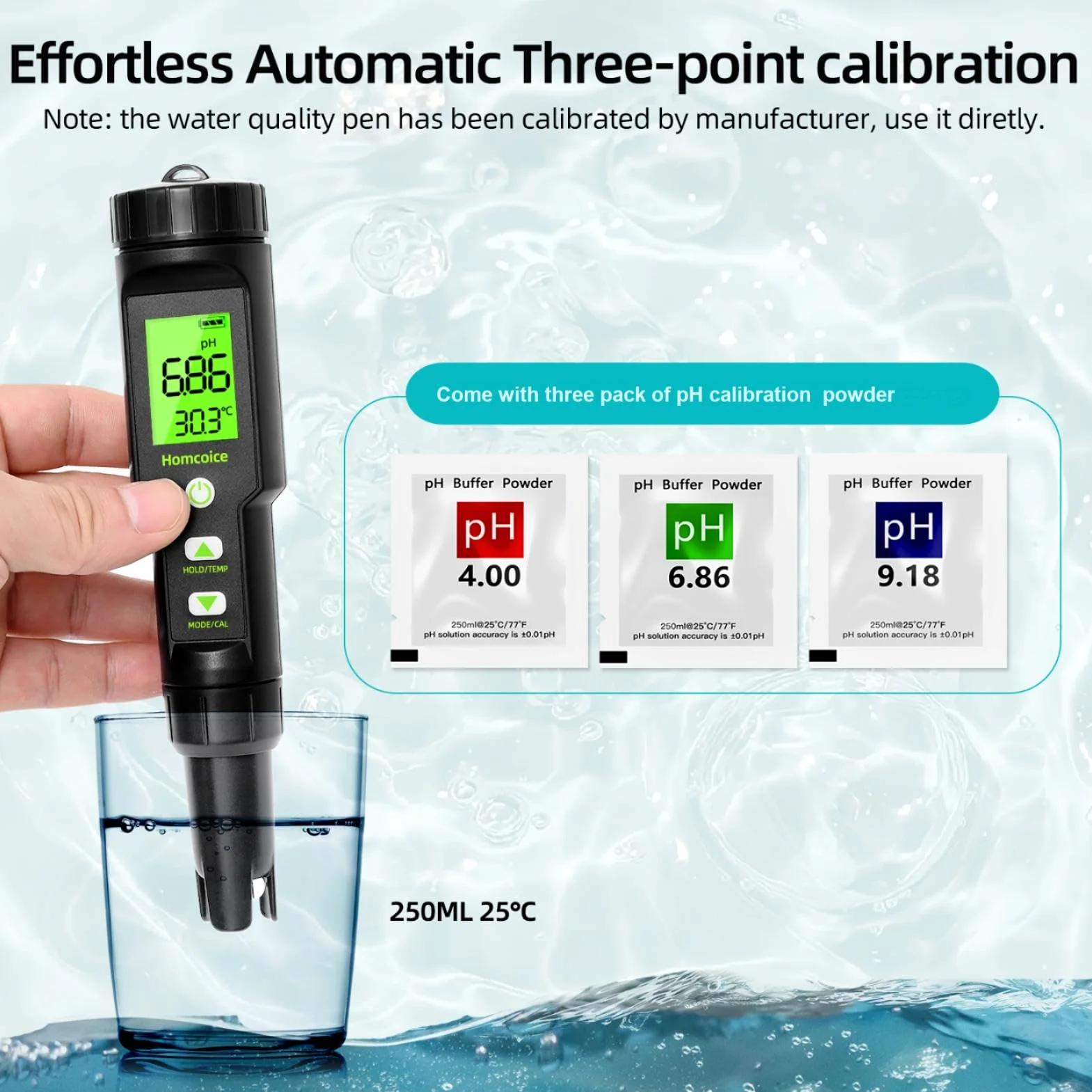 PH Messgerät 5 in 1 TDS EC SALT Temperatur pH Wert Messgerät IP67 wasserdicht, Pool pH Tester 0,01 hochpräziser digitaler Wassertester Trinkwasser mit ATC-Funktion