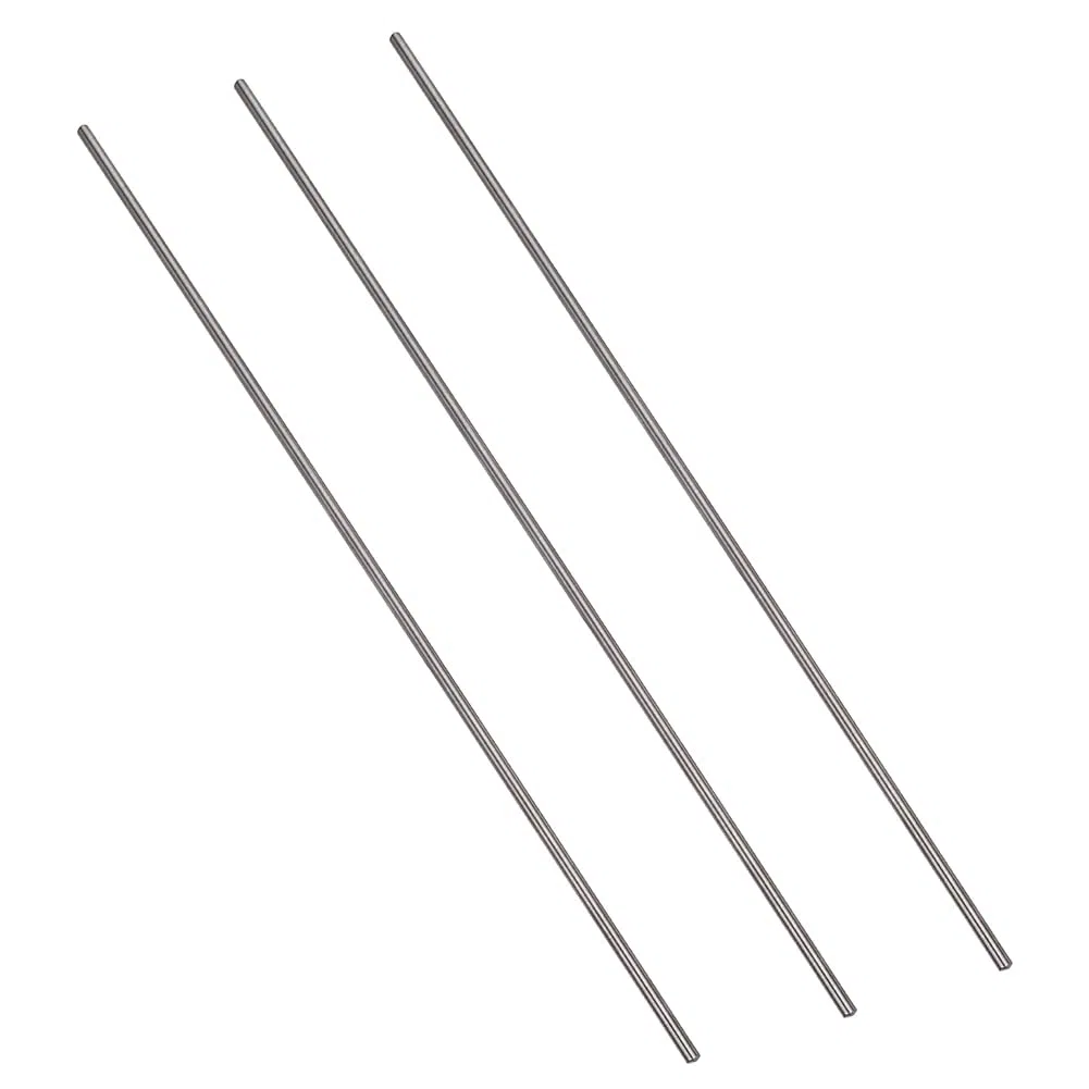 PH PandaHall 3 Stück Titan Rundstab Titanstab Durchmesser 6mm Länge 19 Zoll Für DIY Bastelarbeiten Metallbearbeitung.