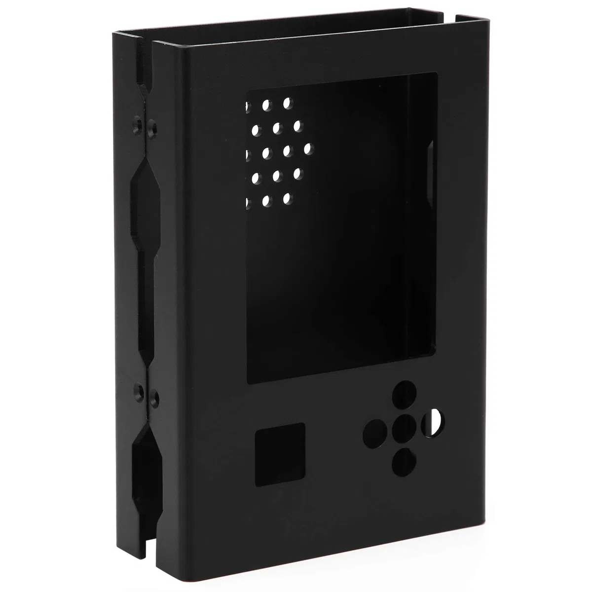 Portapack H2-Gehäuse, Hackrf One Portapack H2-Gehäuse, Projektboxen für Elektronik, Aluminiumlegierungsgehäuse, Aluminiumgehäuse, Projektbox, schwarzes Metallgehäuse für