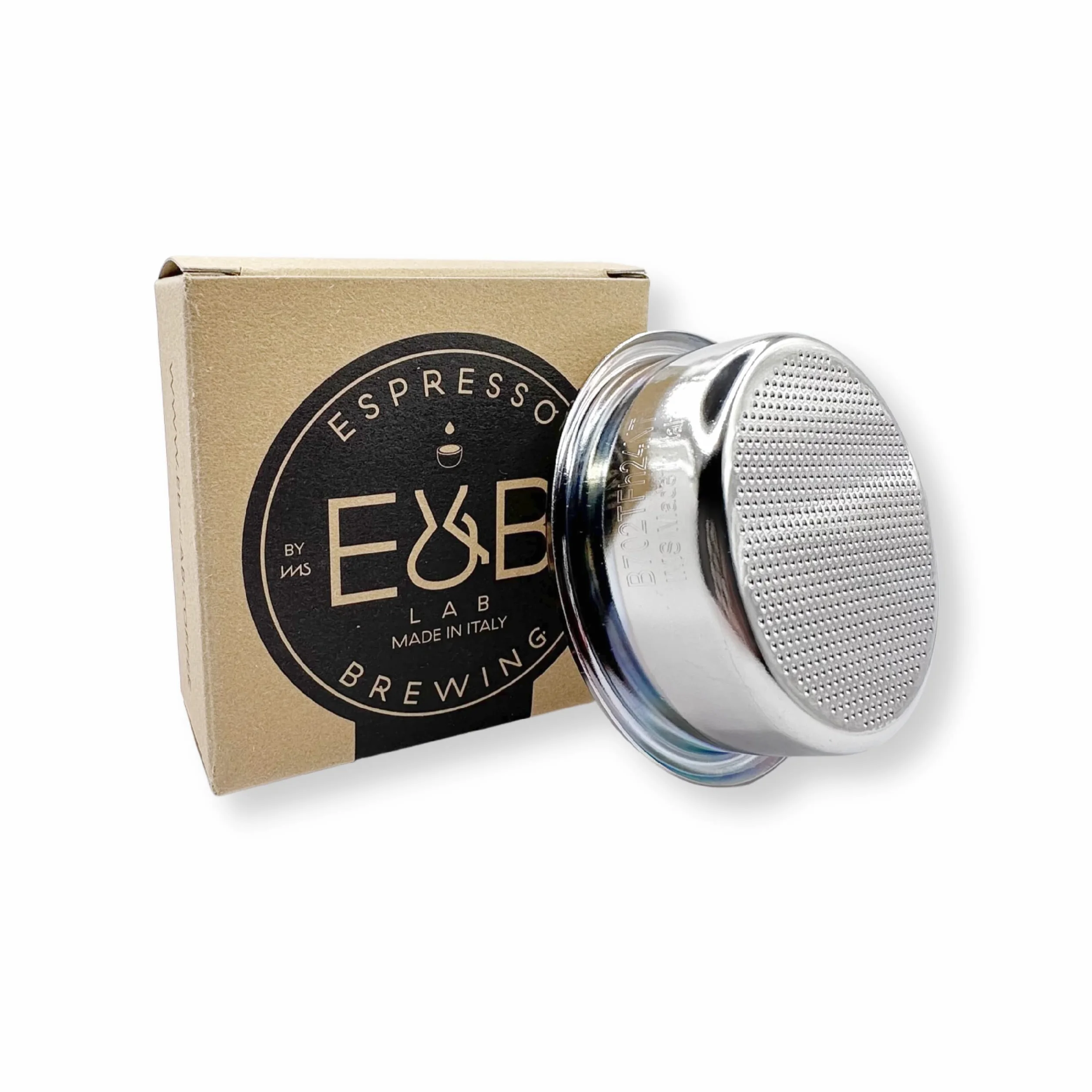 E&B Lab, by IMS Nanoquartz Precision Basket mit größter Filtrationsfläche von 715 Löchern, für ca. 18 Gramm, B702TFH24NT Silber