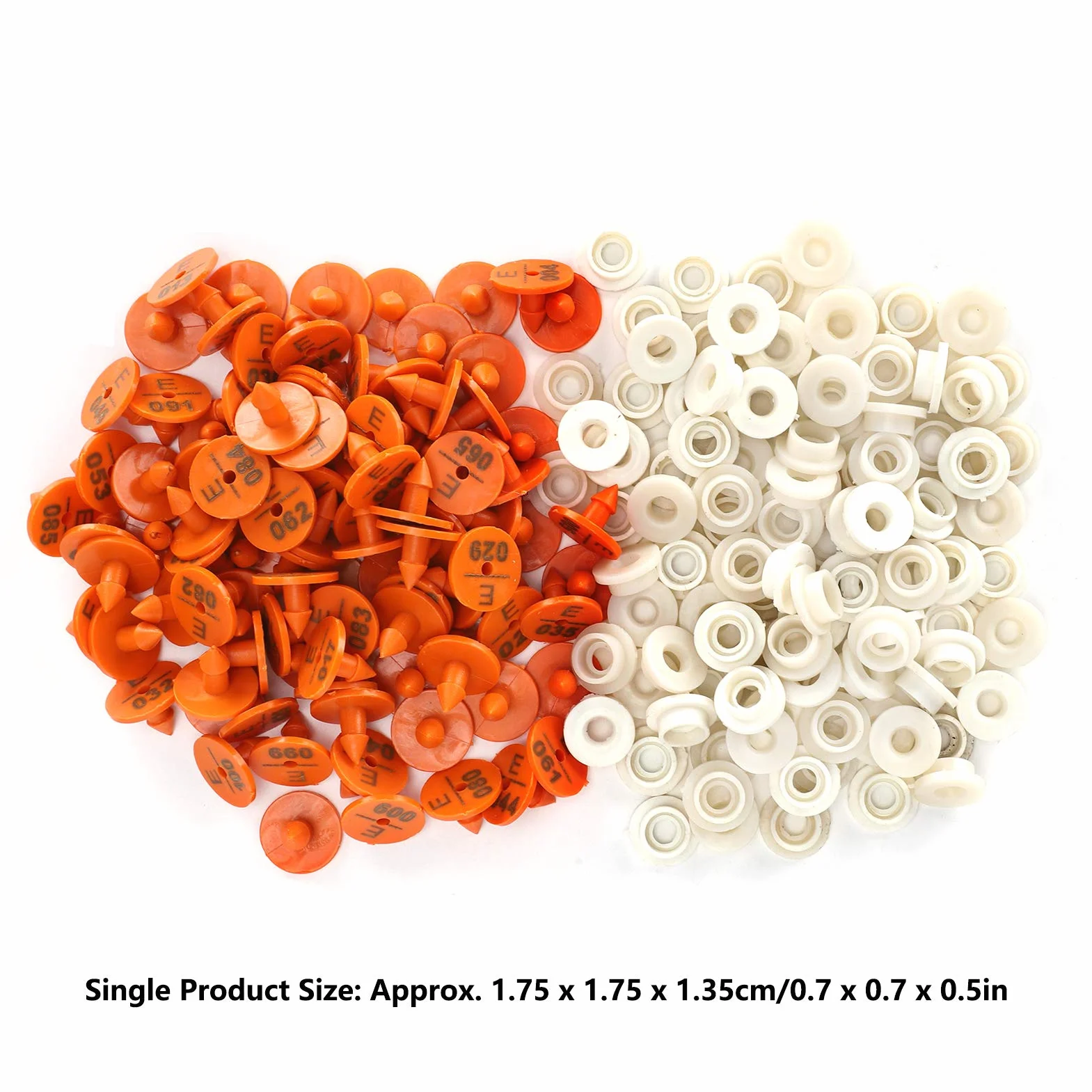 Ohrmarke Für Kaninchen Nummerierte Ohrmarkierung Tier-Tier-Identifikationsetikett Etikett Farm Supplies 100 Sets