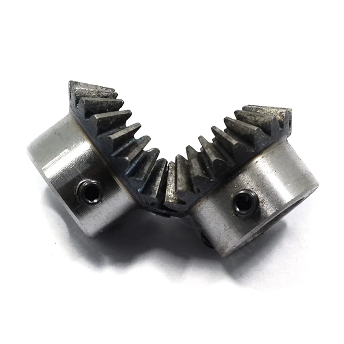 2 Pcs Kegelrad 2 Modulus 25teeth Innenlochdurchmesser 10-22mm Zahnrad 90 Grad Eingriffswinkel Stahl Gears Schraubloch M5
