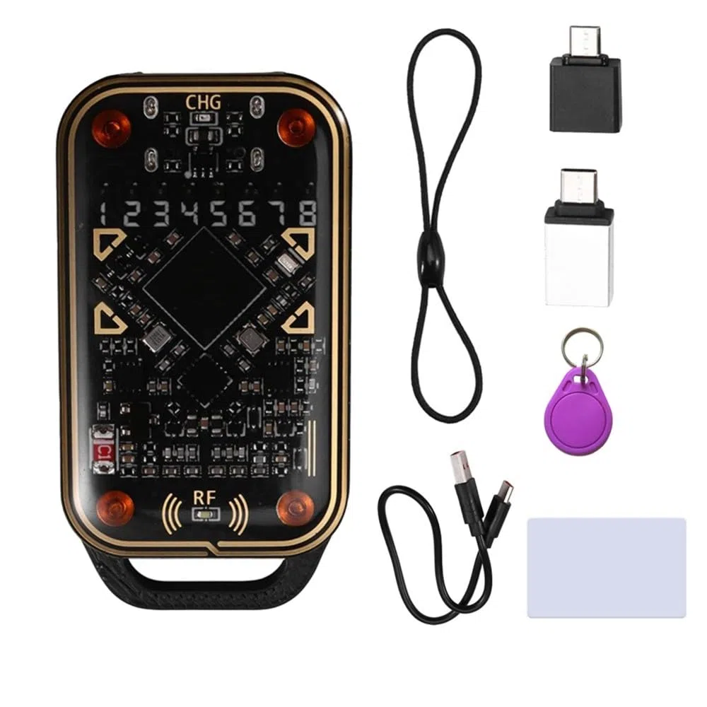 Chameleon Ultra V3.0 RFID Smart Card Emulator NFC Lese- und Schreibgerät 125Khz 13.56Mhz ID IC Tag Kopierer +1XUID Schlüsselanhänger/CUID Karte