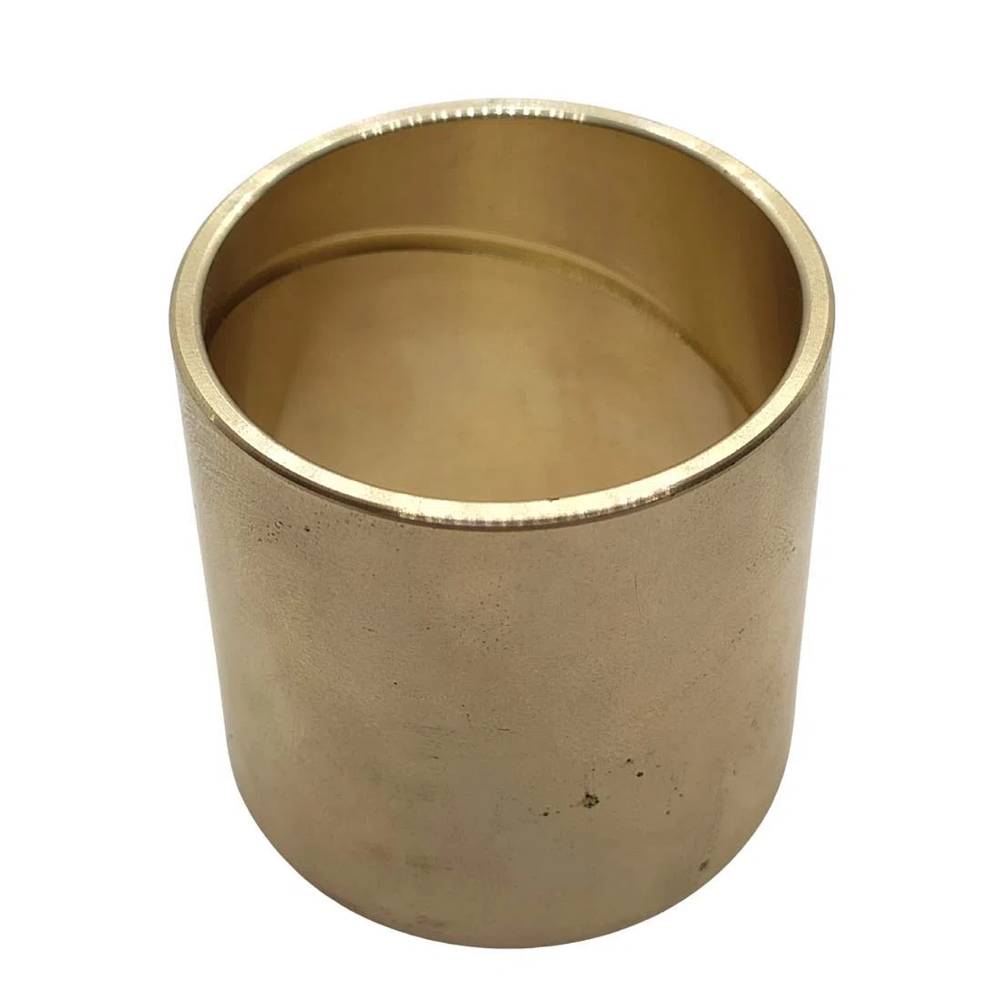 Gleitlagerbuchse 30mm x 35mm x 30mm | Gleitlager aus Bronze mit Schmiernut | Bronze-Gleitlager 30x35x30 | ZINNBRONZE | 1 Stück