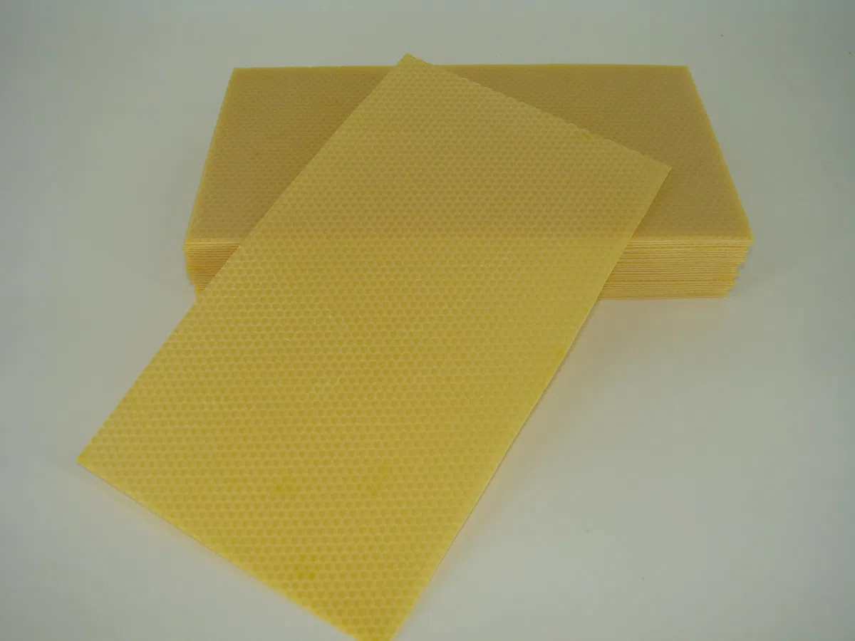 Deutsch Normalmaß -DNM- Mittelwände 2kg für Imker Größe 350x200mm aus 100% Bienenwachs Imkereibedarf Imkerei Rähmchen Mittelwand Bienen Bienenhaltung